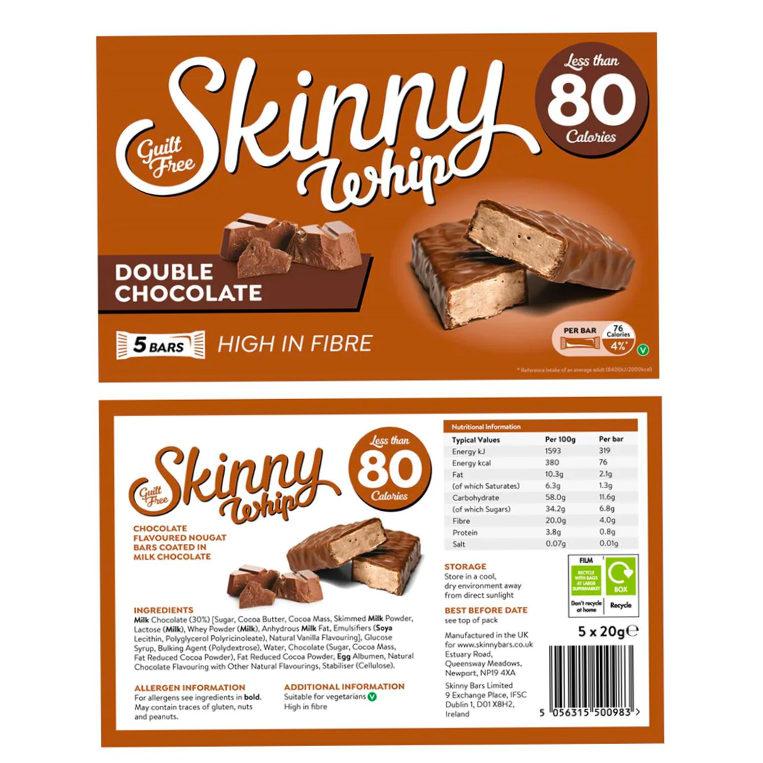 Skinny Whip Double Chocolate 5x20g Skinny Whip Double Chocolate 5x20g